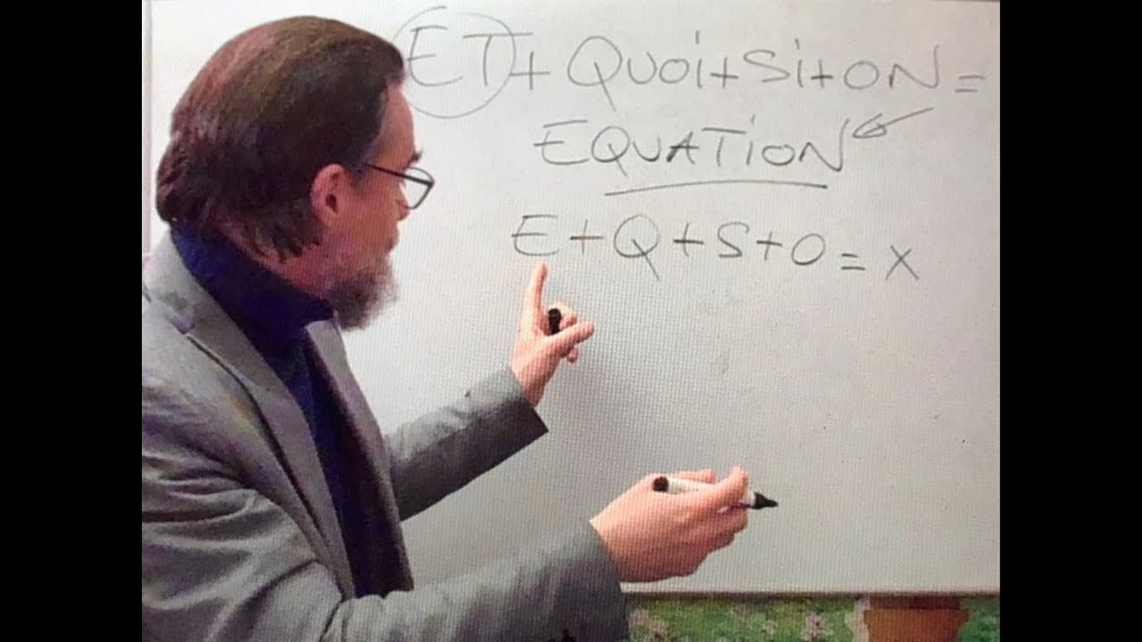 Les relations humaines traduites par une &eacute;quation cach&eacute;e