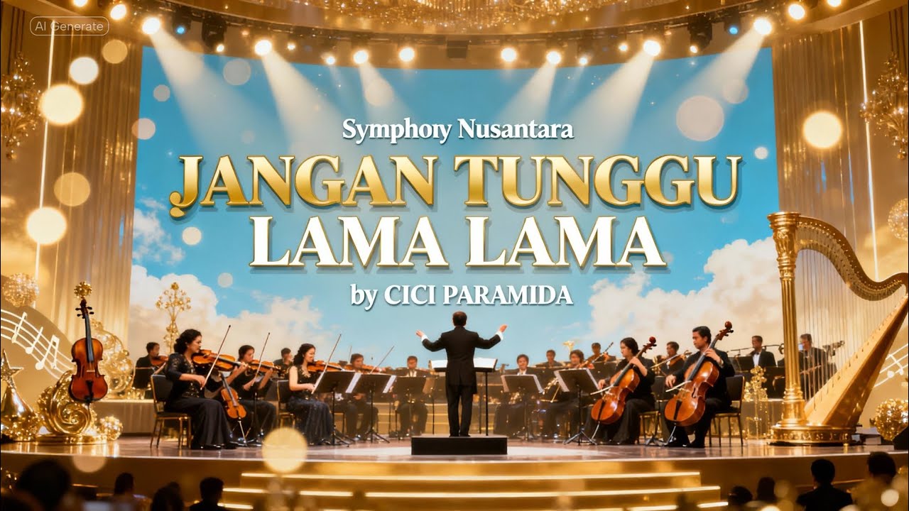 JANGAN TUNGGU LAMA LAMA – Cici Paramida|Orchestra Versi by Symphony Nusantara🎻Musik Mewah & Elegan