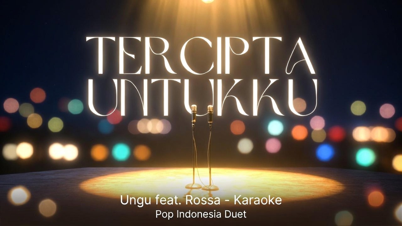 Karaoke Tercipta Untukku – Ungu feat. Rossa | Lirik + Karaoke Jernih Enak Buat Duet By SquidNT