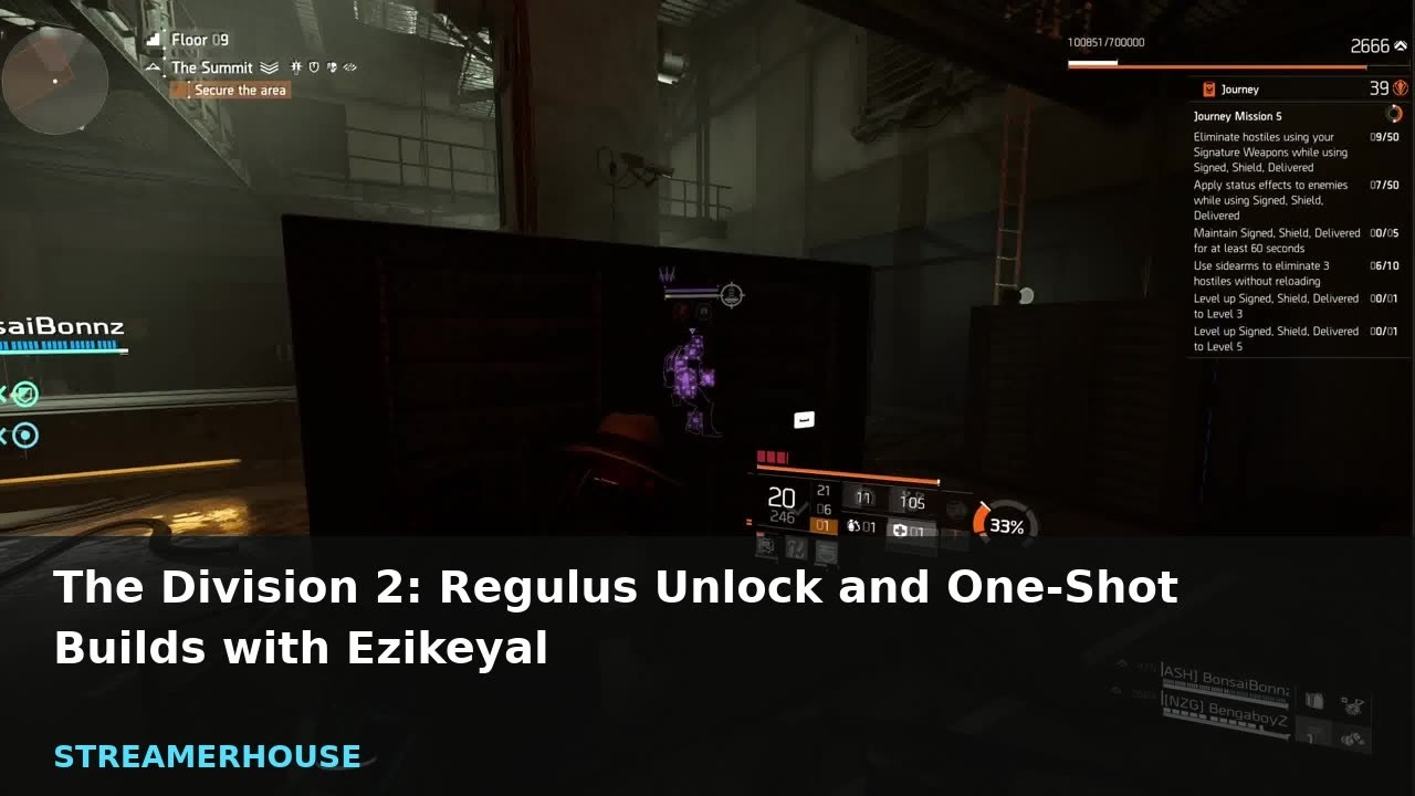 The Division 2: Regulus Unlock and One-Shot Builds with Ezikeyal