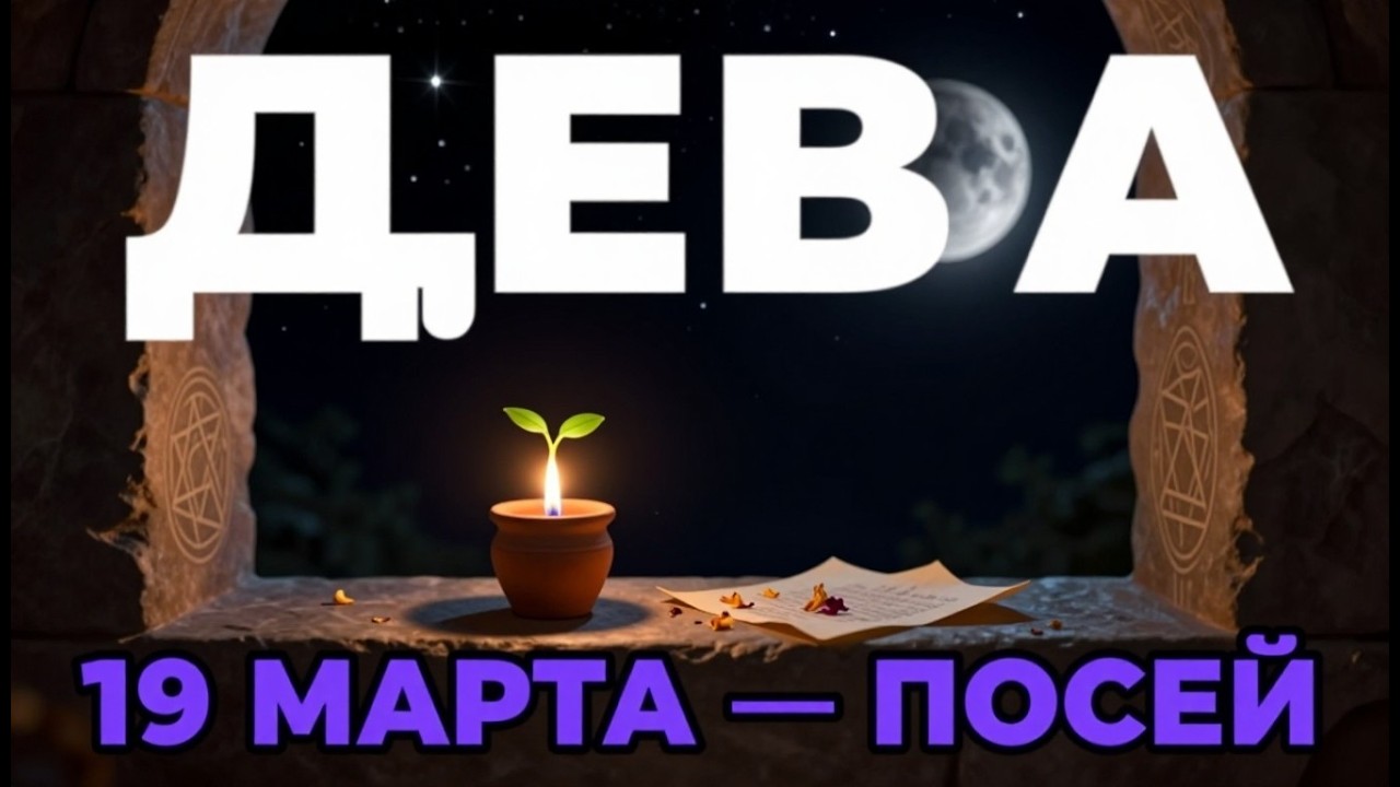 Дева, запомни дату: 19 марта. Луна уйдёт — и откроется окно 🌑