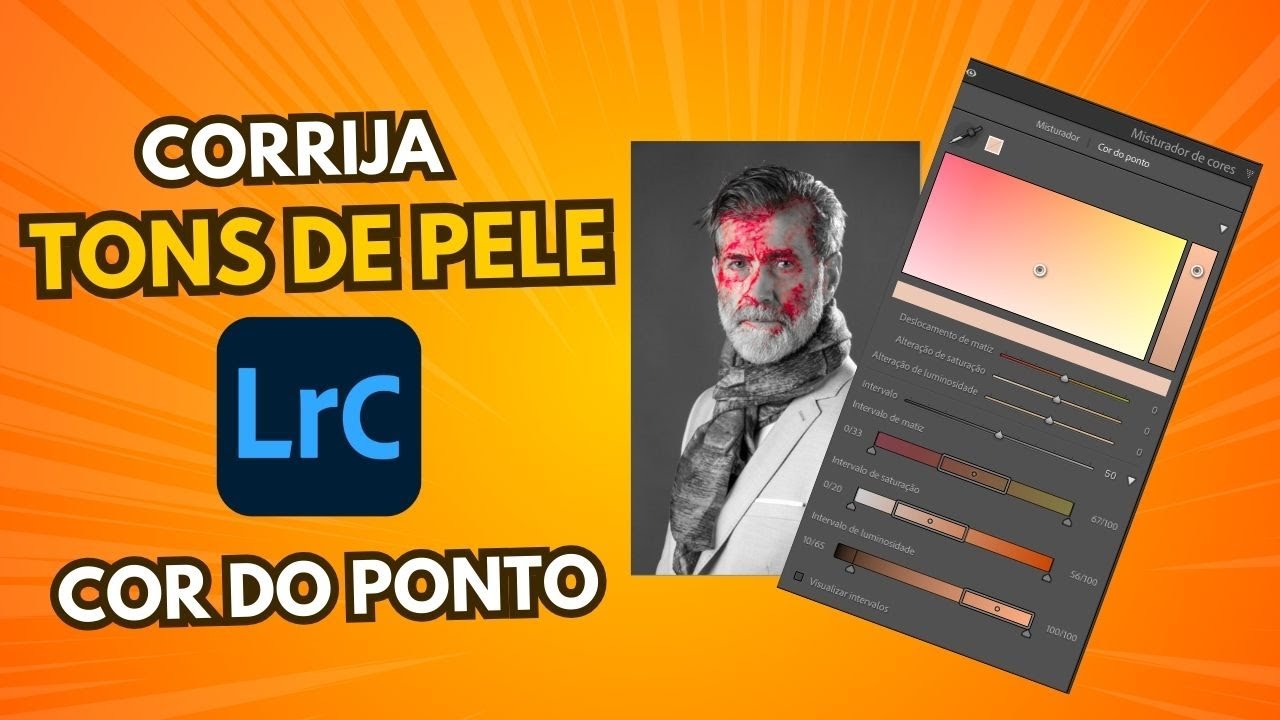 Como Corrigir o Tom de Pele no Lightroom - Usando a Ferramenta Cor do Ponto