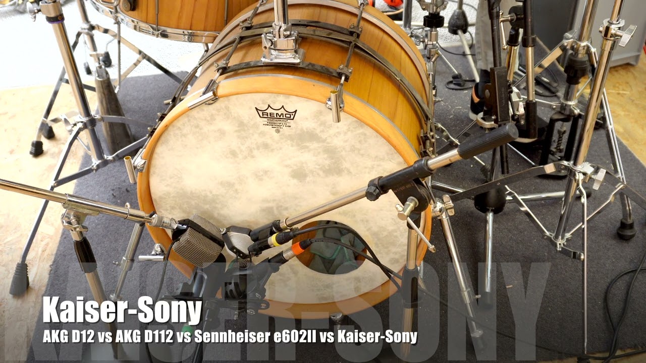 AKG D12 vs AKG D112 vs Sennheiser e602II vs Kaiser Sony