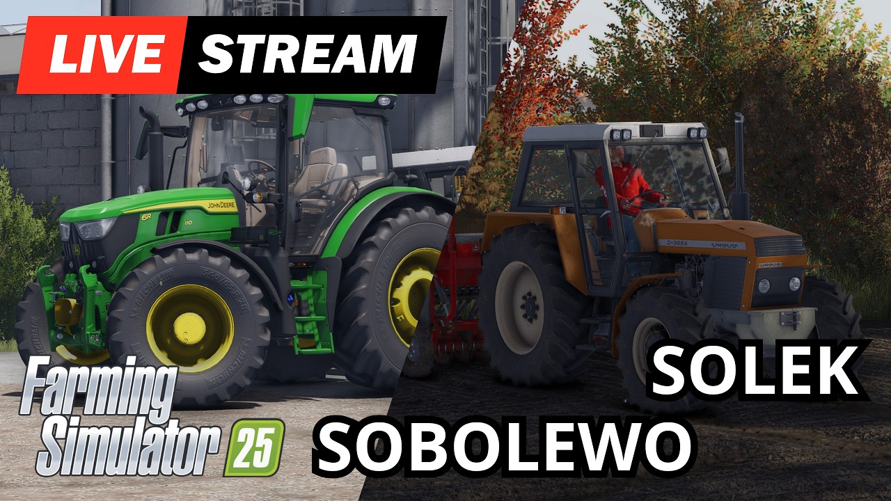 SOBOLEWO i SOLEK | FS25 🚜#fs25  #farming  #farmingsimulator25  #livestream  #live