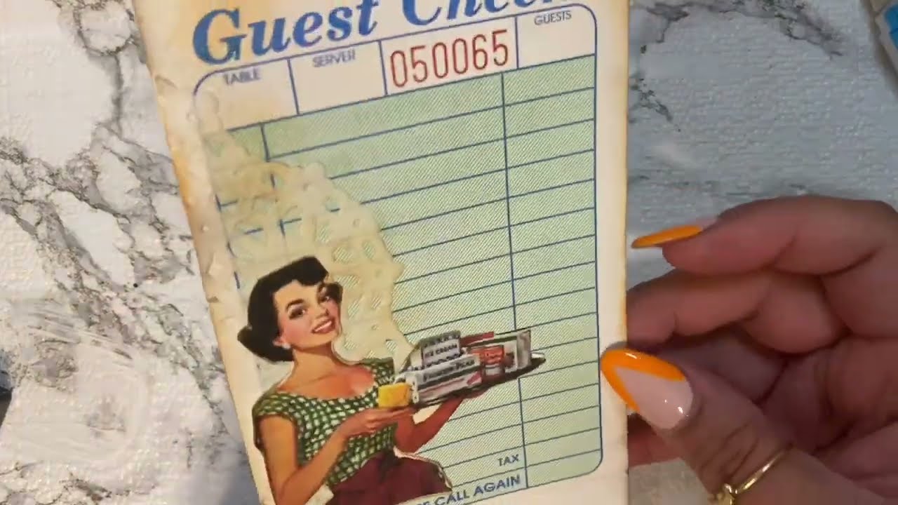 mass making Altered guest checks (craft with me) beginners