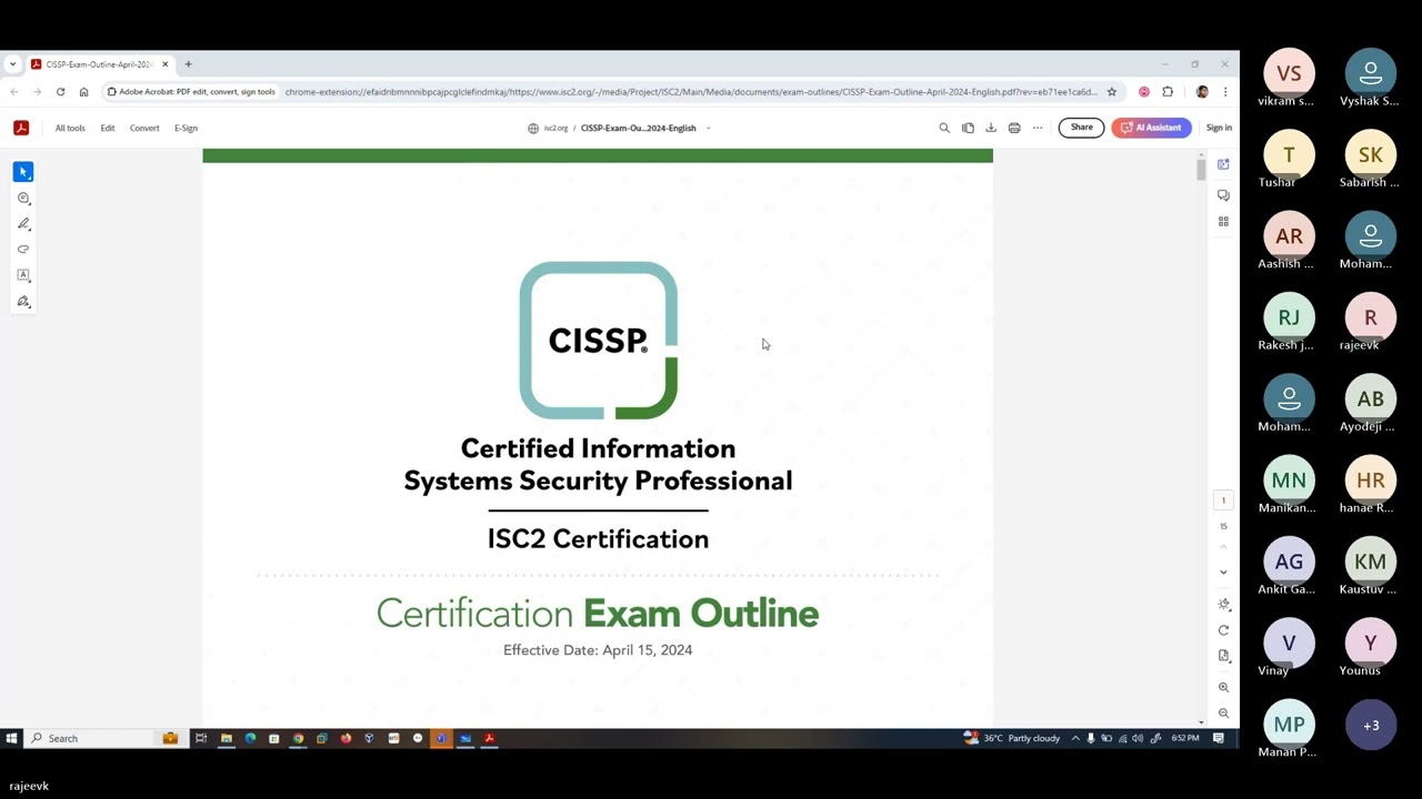 Best CISSP Cohort | CISSP Certification | Cyber Security | Information Security | Domain 1