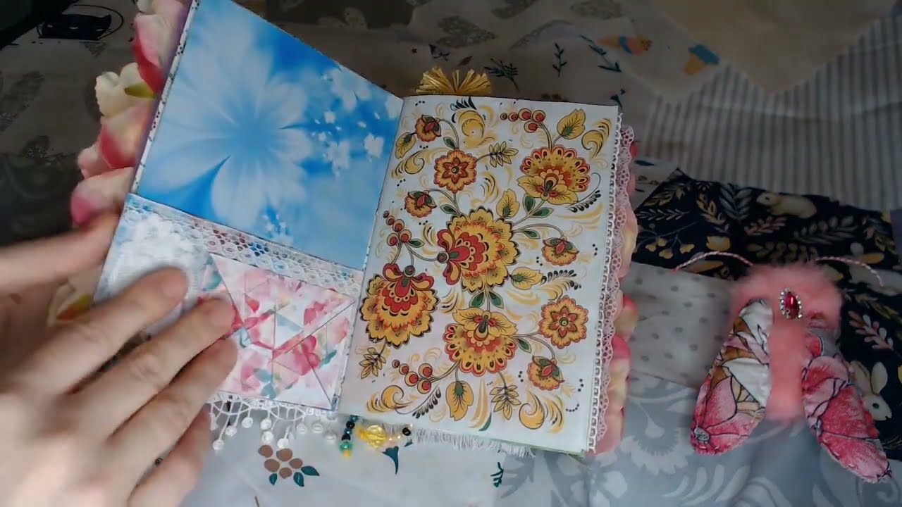 ASMR sleep ✨📙✨ АСМР фотоальбом своими руками 🥰 Junkbook📃  Звук бумаги 🎧
