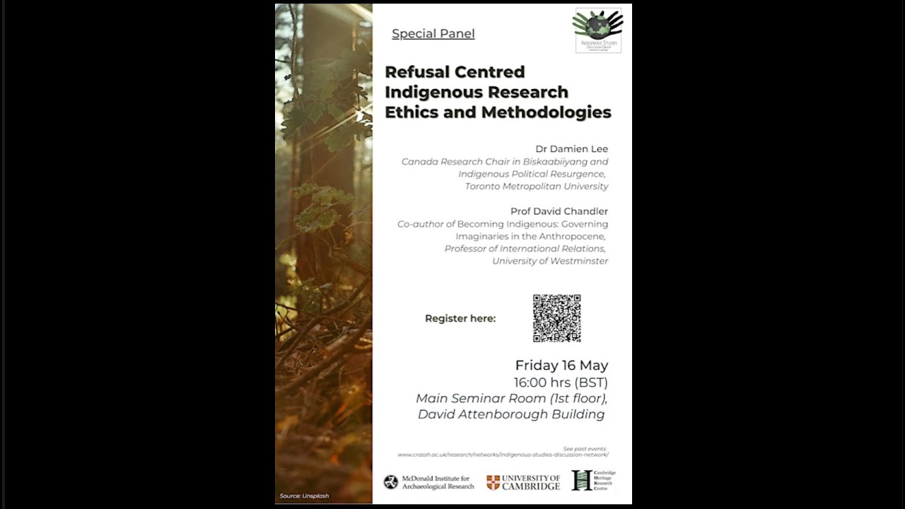 'Refusal-Centred' Indigenous Research Ethics and Methodologies