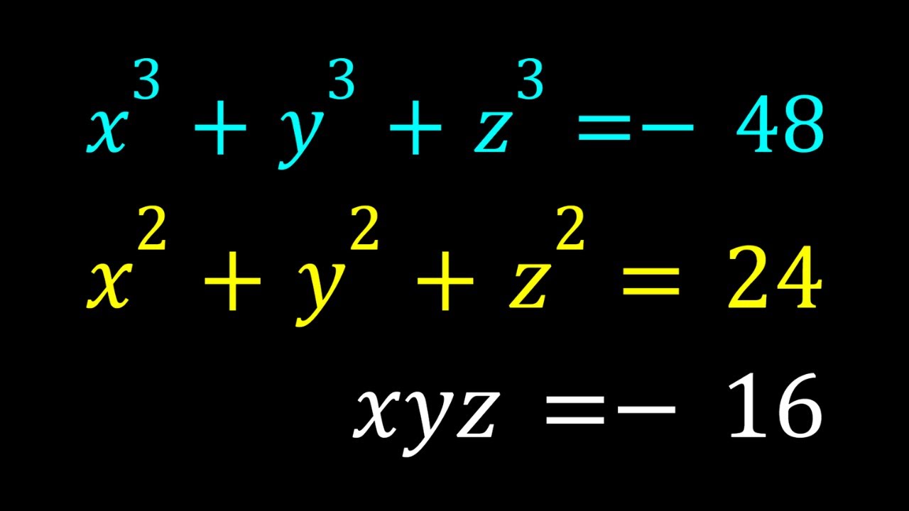 Solving A Special Cubic System in Two Ways