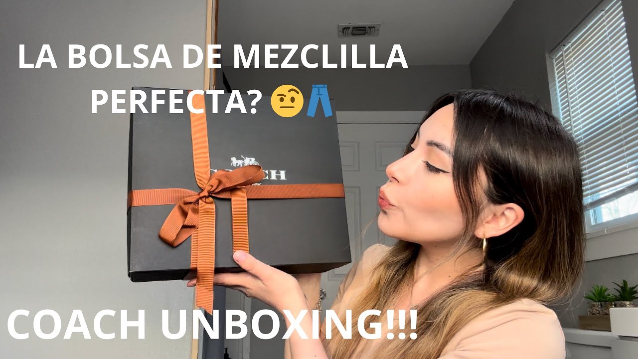 COACH DENIM UNBOXING😮‍💨👖 ABRIENDO UNA NUEVA BOLSA😍