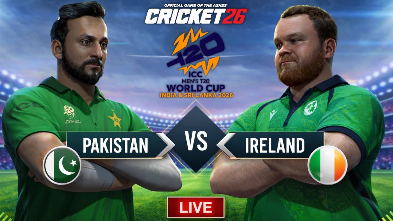 🔴LIVE: T20 World Cup 2026 Warm-Up 🏆🔥 Pakistan vs Ireland | Cricket 26. 