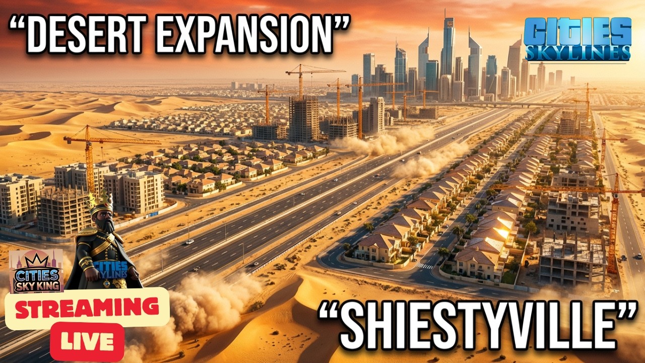 Massive Expansion in Shiestyville 🌵🏗️ | Growing the Desert Empire | Cities: Skylines