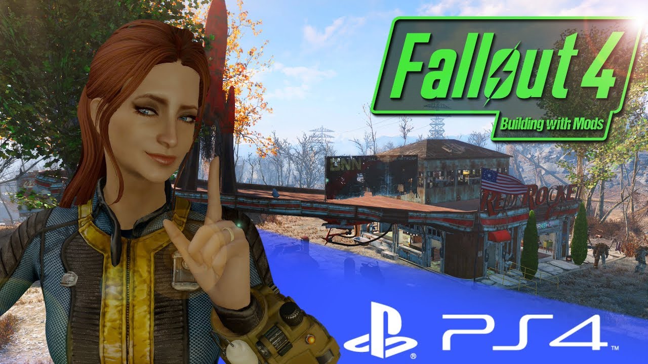 PC MODDER TRIES PS4 MODS! - FALLOUT 4 BUILDING WITH MODS PS4! - RR BASE OF OPERATIONS!