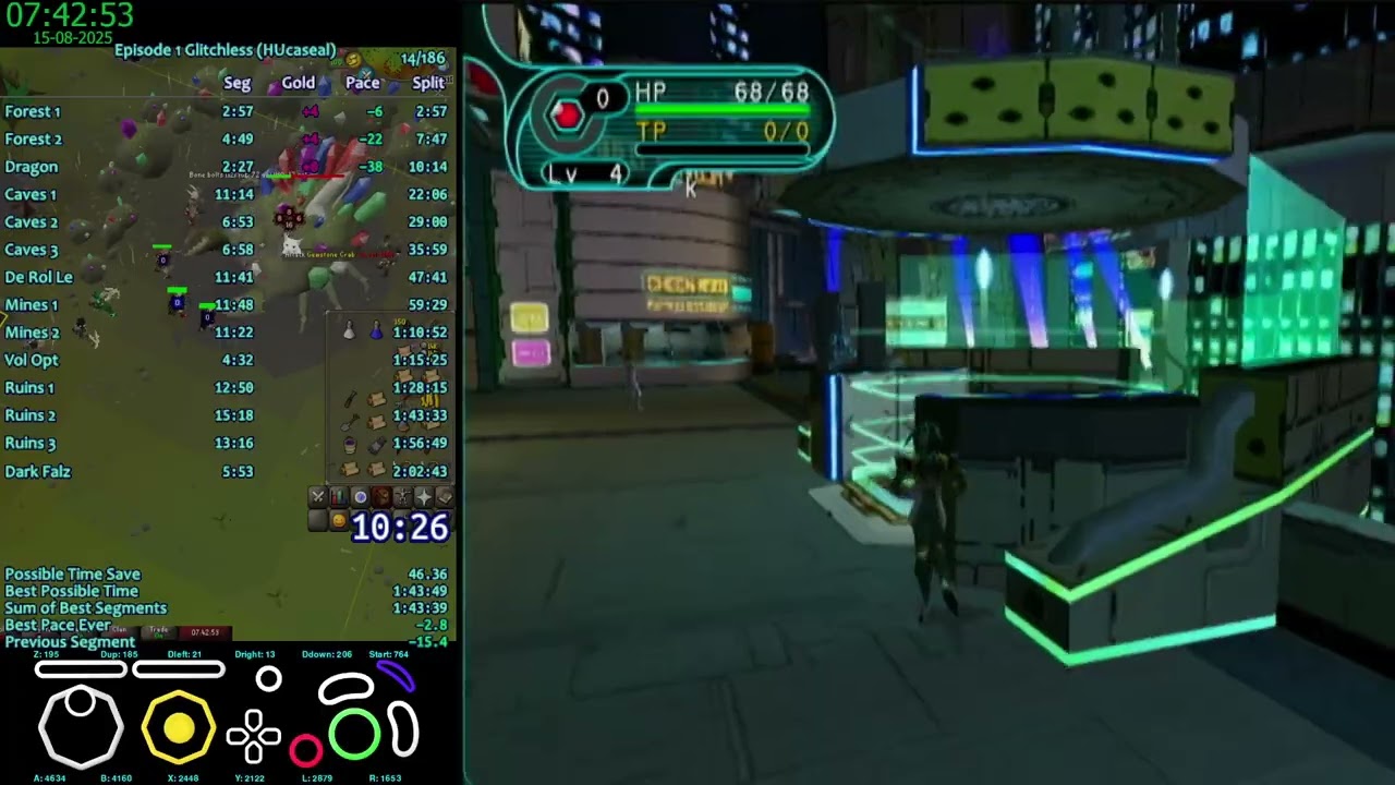 PSO HUcaseal Speedrun 2:01:09