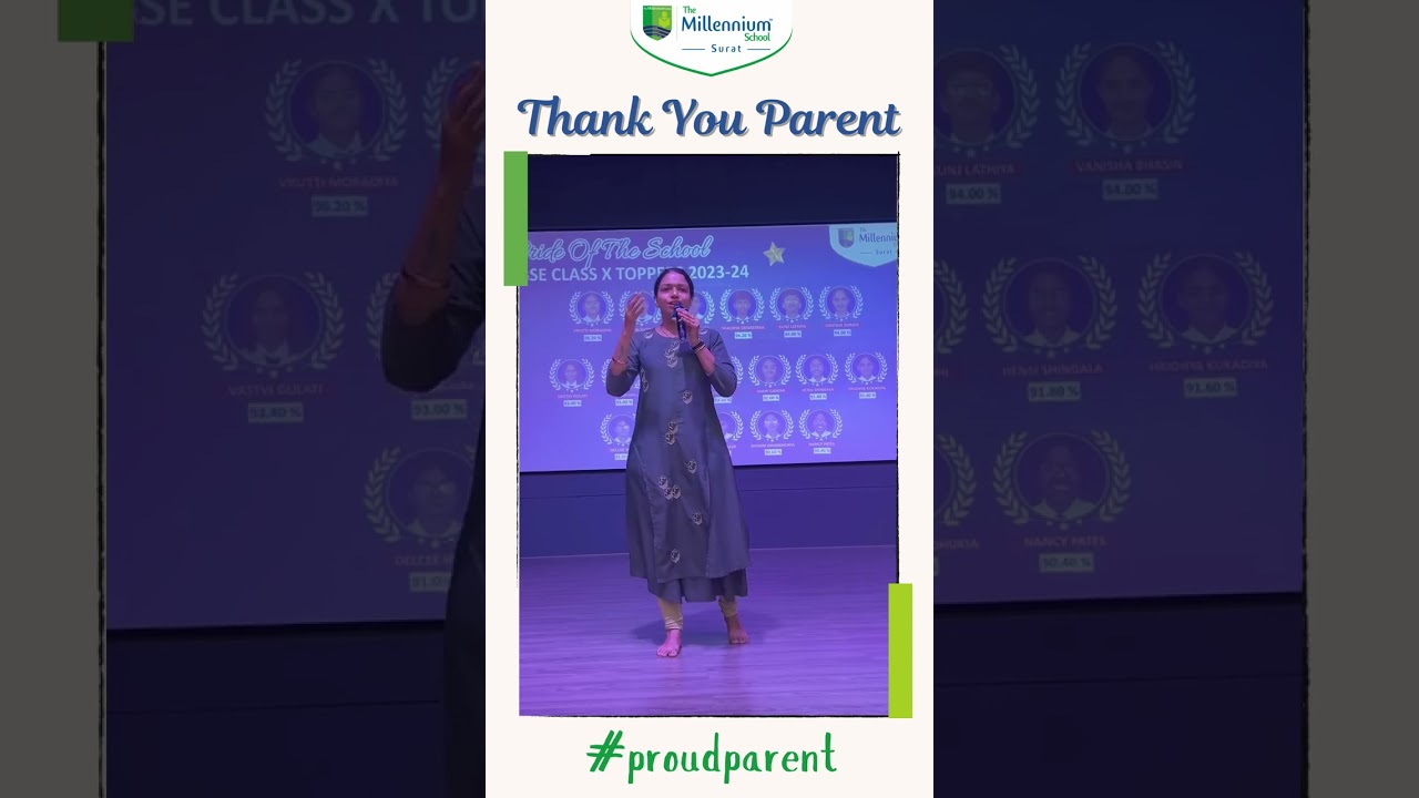 Proud Parent #3 | The Millennium School Surat #bestcbseschool  #education #parents