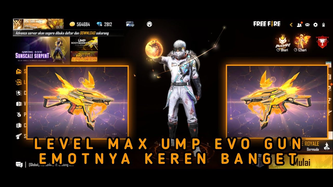 UPGRADE LEVEL MAX UMP- BOOYAH DAY 2021 EVO GUN || FREE FIRE INDONESIA