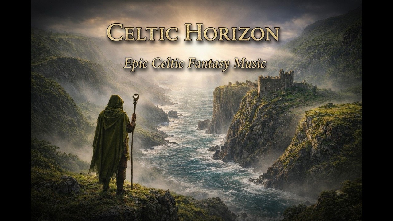 Medieval Irish Music 🍀 Celtic Cliffside Ambience | Mystical Coastal Landscape