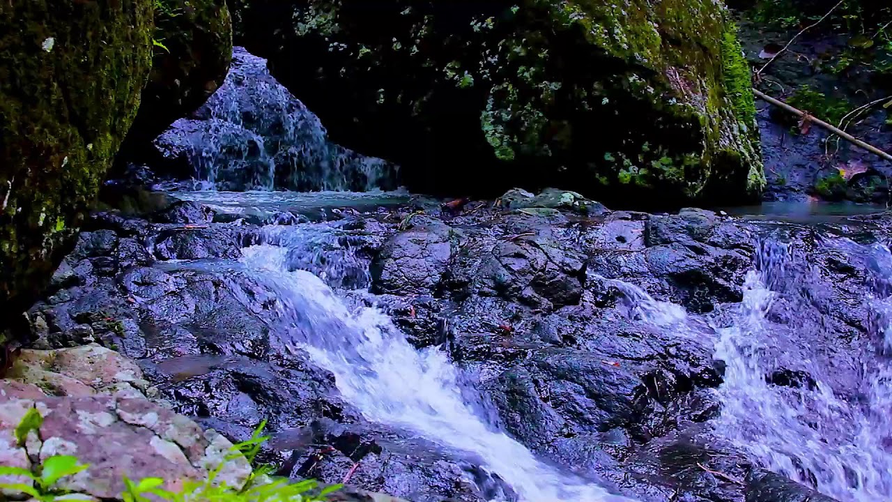 Mountain River Flowing Water Sounds for Focus and Deep Concentration, White Noise