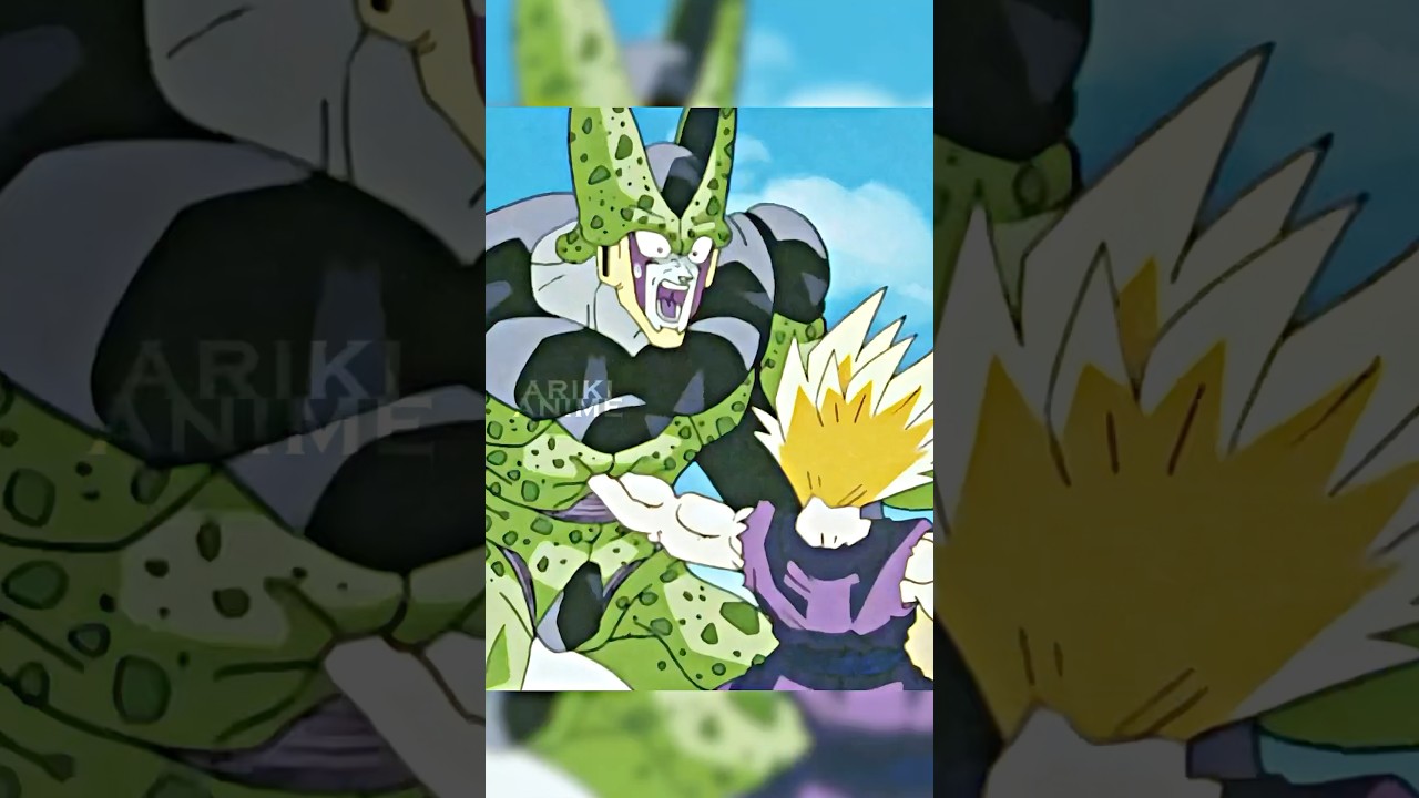 Goku Gives Cell A Senzu Bean