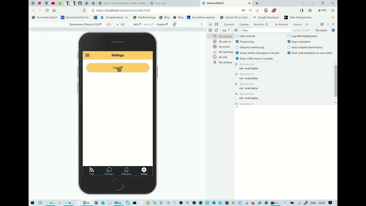 SithasoIONIC7 - Swiper, Theming, Form Validation & Toasts with #Ionic7 powered by b4x