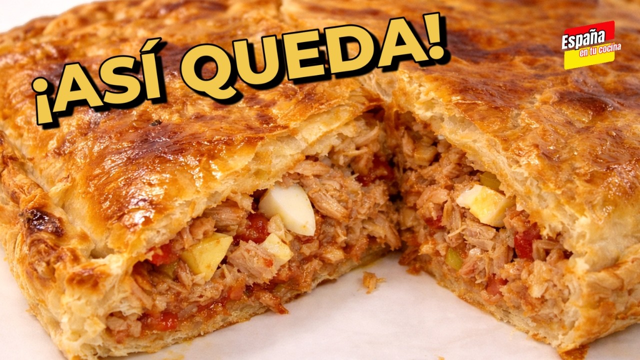 Empanada de atún casera con hojaldre crujiente (como se ha hecho siempre)
