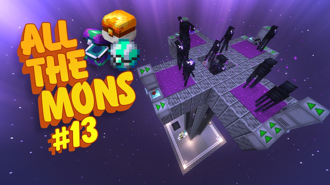 Building the Enderman Farm - All the Mons #13 - Cobblemon Minecraft Mod Pack