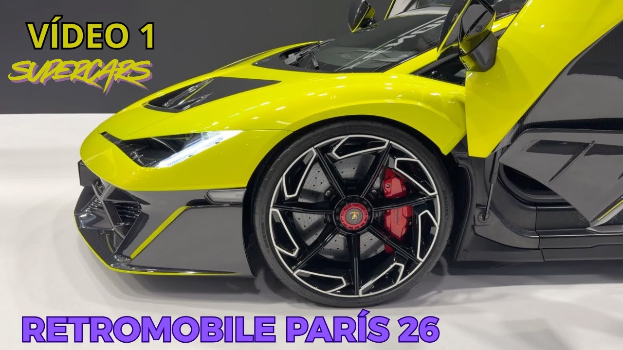 🇫🇷 Supercars increíbles en el RETROMOBILE 2026 de París - Pavellón SUPERCARS 🇫🇷