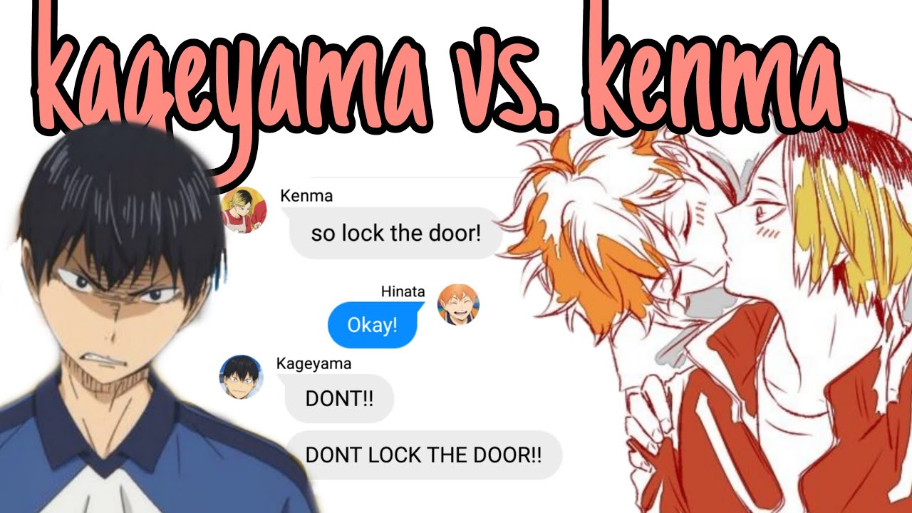 Stuck With U lyric prank KENHINA (kageyama is mad af!!) || haikyuu text