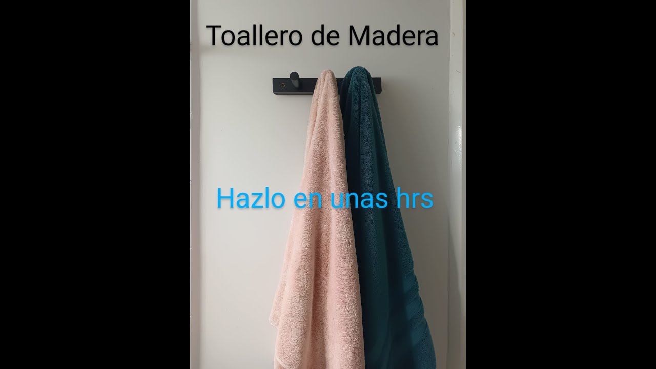 Como hacer un toallero para baño super facil y practico!!!!
