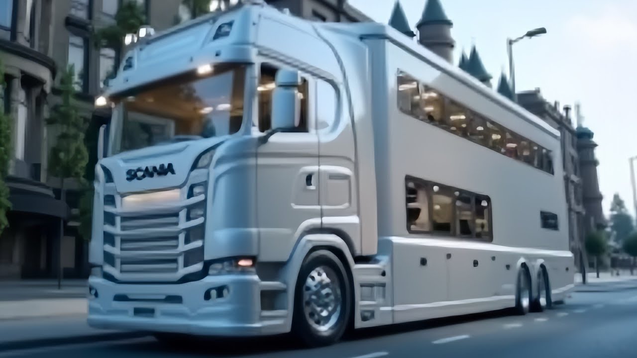 5 Million Luxury on Wheels! 2026 Scania 6×6 Double-Decker Motorhome Revealed!