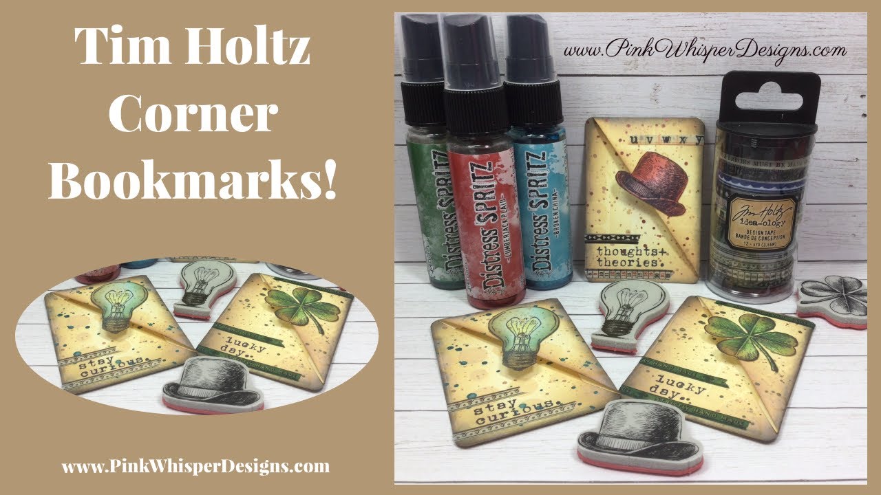 Tim Holtz Corner Bookmarks!