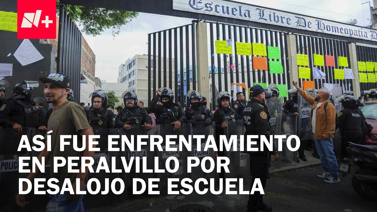 Escuela de Homeopatía: habitantes y policías de la CDMX se enfrentan por predio - En Punto