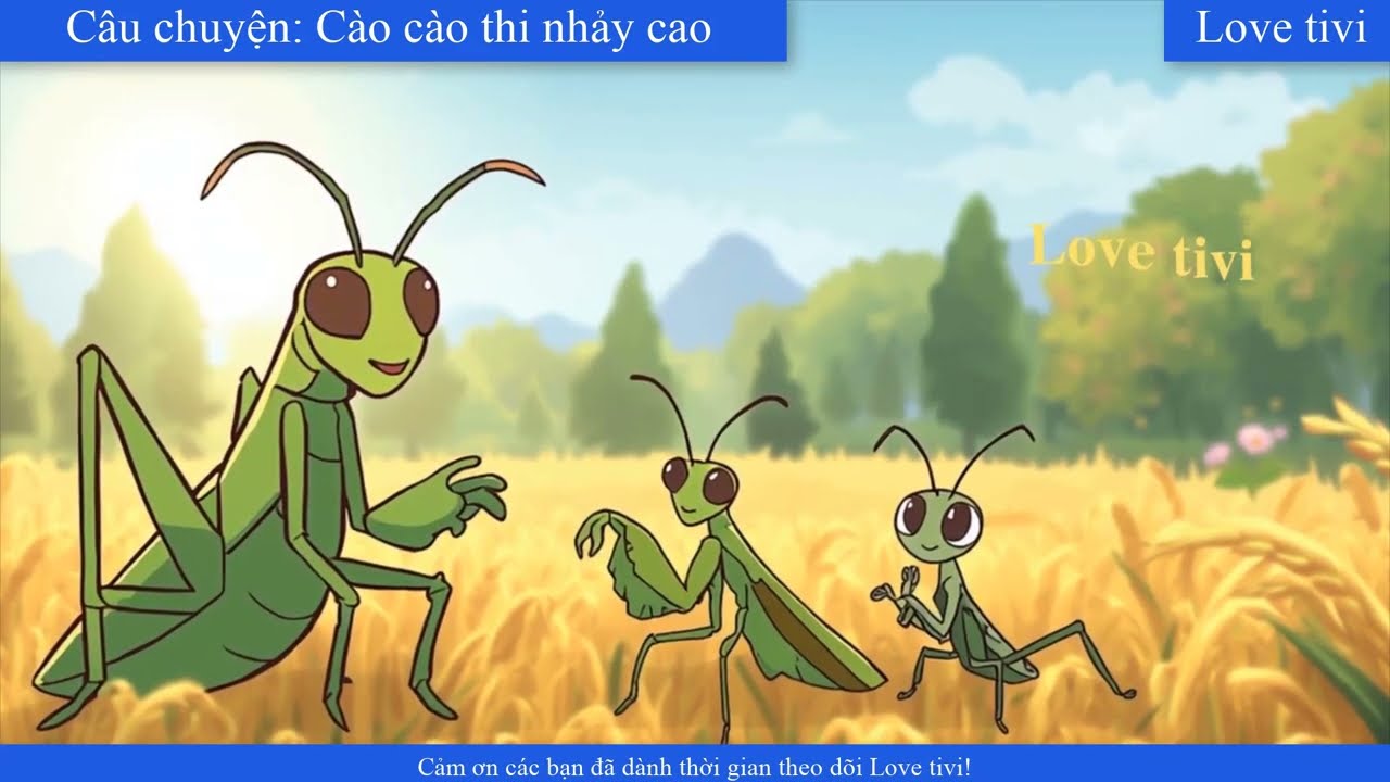 Kể chuyện cho bé I Câu chuyện: Cào cào thi nhảy cao I Love tivi