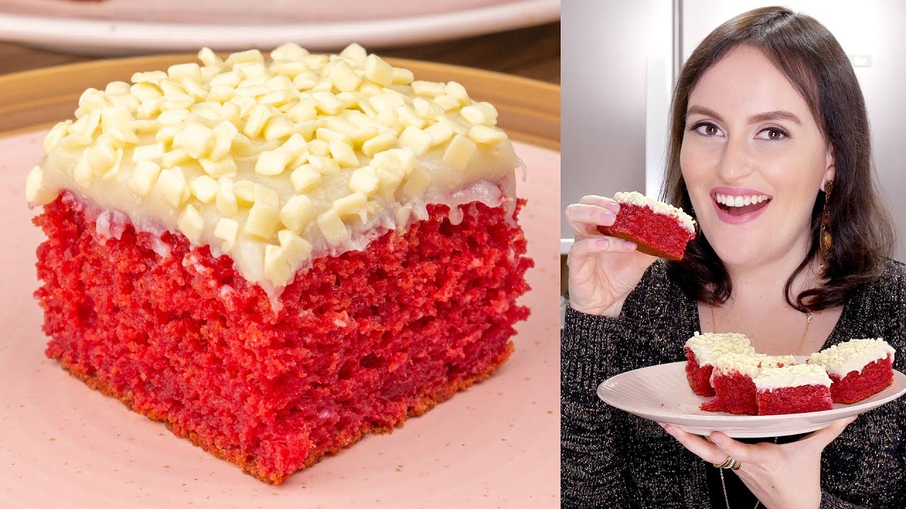 BOLO VERMELHO COM LEITE NINHO SEM CORANTE - VOCÊ NÃO ACREDITA QUE DELICIOSO | Cook'n Enjoy 774