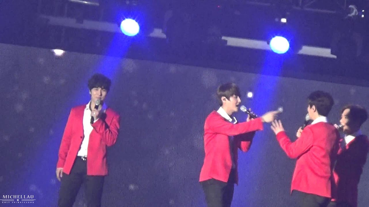 150322 신화17주년콘 멘트중 마네킹 (디셩완진민)