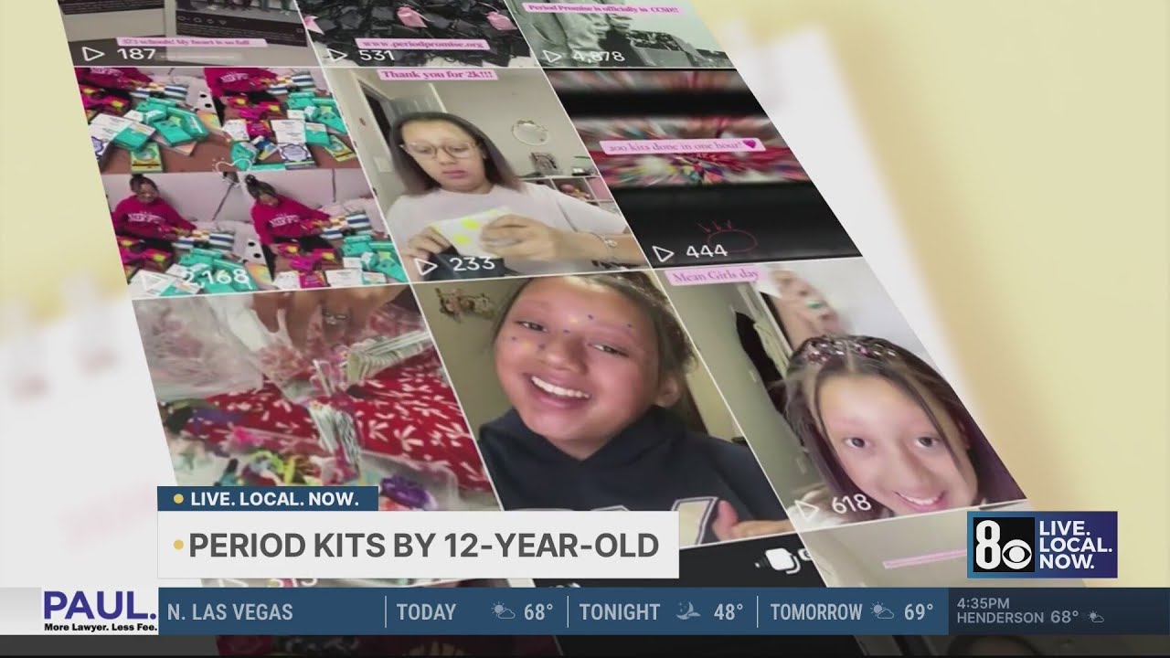 Las Vegas 12-year-old combats period poverty in schools