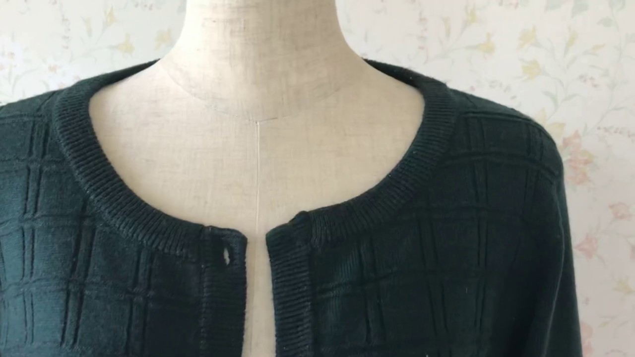 簡単 着てないカーディガンをチョイ作り直して着る😄✨Make a bad cardigan and make it a favorite.