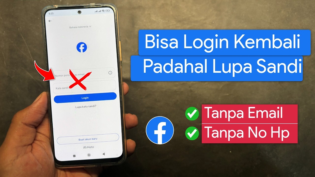 Cara Login Akun Facebook yang Lupa Kata Sandi, Email dan No Hp Mati