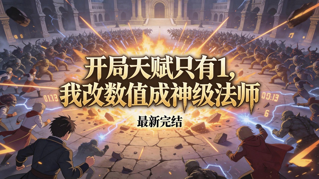 最新完结《开局天赋只有 1，我改数值成神级法师》开局天赋仅无介绍的数字 1，法师身板难立足。竟能抠动天赋改数值，攻防魔攻疯狂暴涨，攒属性憋出无敌战力！ #小说推荐 #异能 #漫画