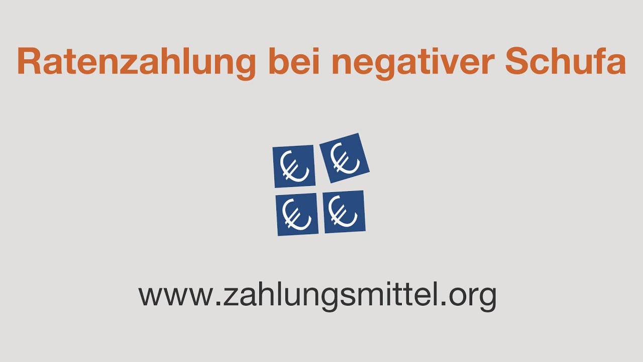 Ratenzahlung bei negativer Schufa - Geht das?