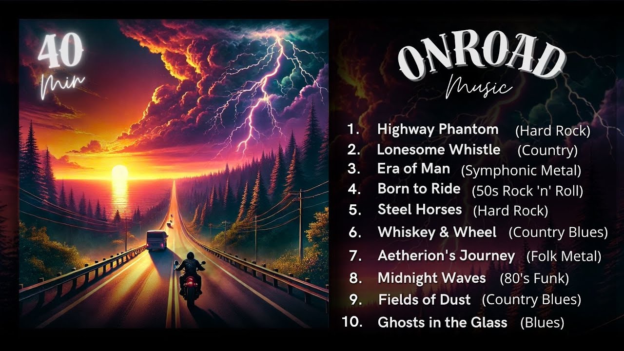 Epic Hard Rock, Metal & Country Compilation Mix  | The Best 40-Min Road Trip Power Playlist