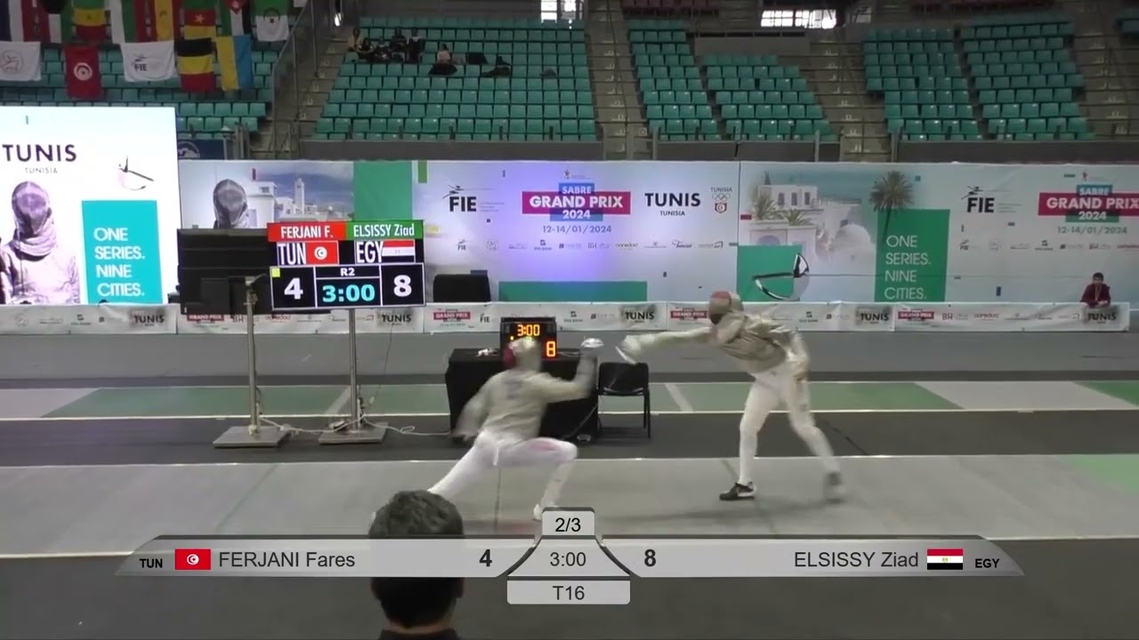 Tunis Grand Prix 2024 SMS - L16 - Fares Ferjani TUN v Ziad Elsissy EGY