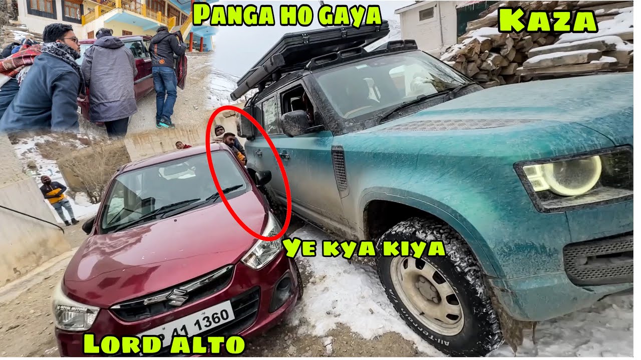 KAZA mai LORD Alto ka Defender ke sath Scene ho gaya 😡 Sab aa gaye help Karne 😰 Winter Spiti Day 5