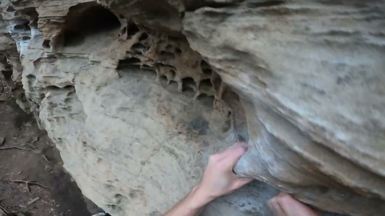 Grandpa Joe in Red River Gorge Lead Climb