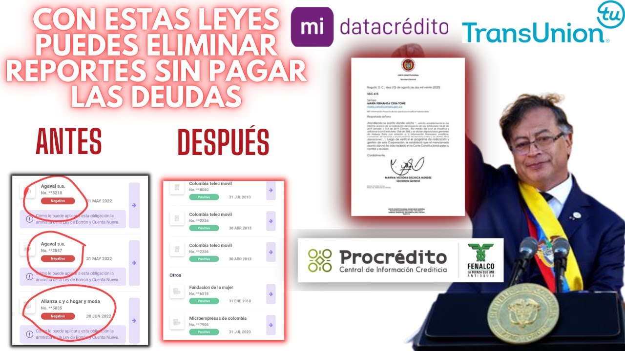 ES LEY: Adiós DEUDAS💲Como Salir De Datacredito Sin Pagar 🚩