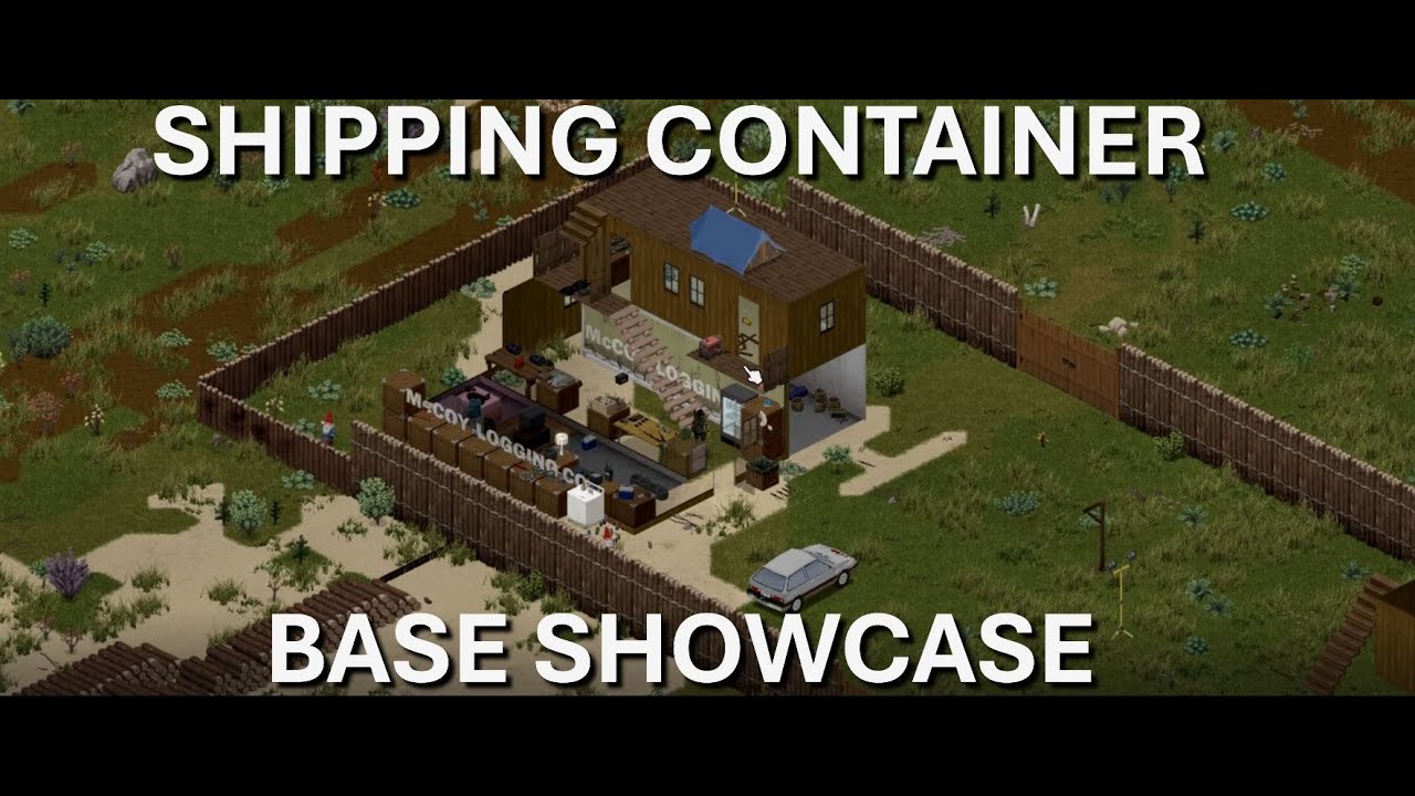 SHIPPING CONTAINTER BASE SHOWCASE. LIFE//DEATH VALLEY STATION -#009- PROJECT ZOMBOID [B42] jan '25