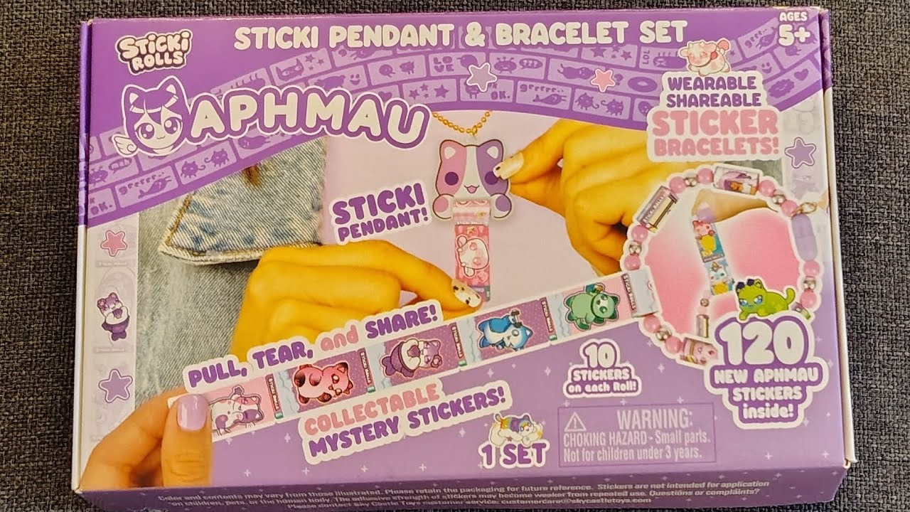 Glowing Gradient Aphmau Sticki Rolls Charm set part 3 of 3