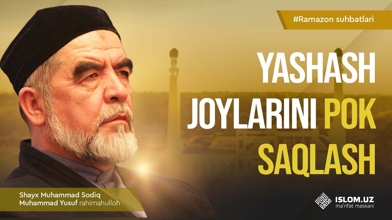 Yashash joylarini pok saqlash
