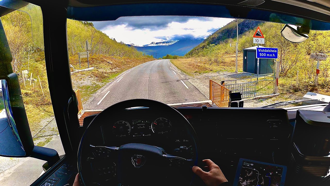 POV Driving Scania S560 - Sirpentine 10% Eresfjord, Eidsvag Rv.660-62