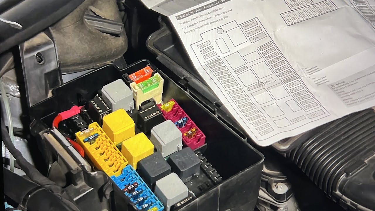 Mercedes GL 450 How to Replace Air Suspension Compressor Fuse, Step-by-Step Guide